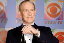 Tom Smothers does yo-yo tricks during arrivals at CBS's 75th anniversary celebration Sunday, No ...