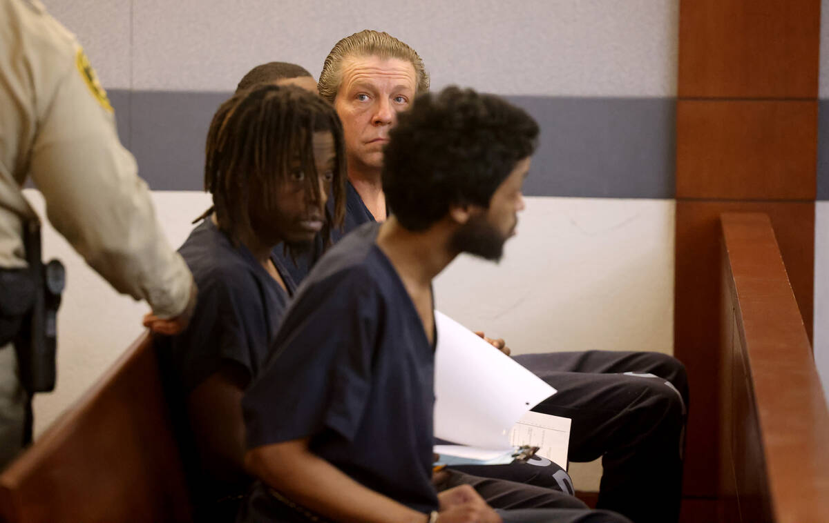 Christopher Hall, who is accused in a fatal shooting involving a stolen car, appears in court a ...