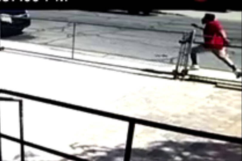 This screenshot from video shows a suspect in a hit-and-run crash that killed a 12-year-old gir ...
