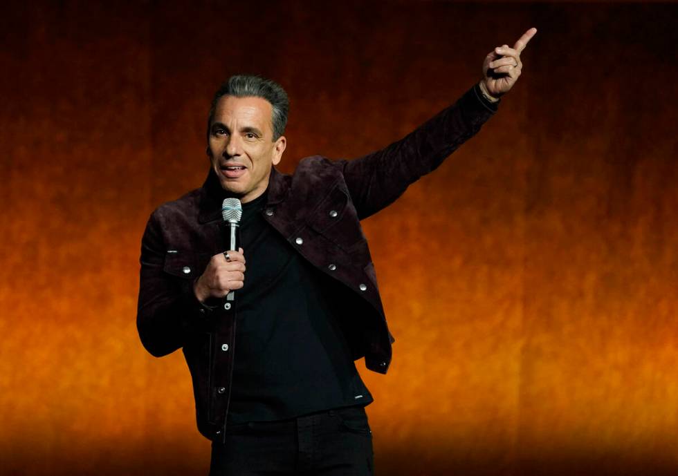 Sebastian Maniscalco, a cast member and co-writer of the film "About My Father," spea ...