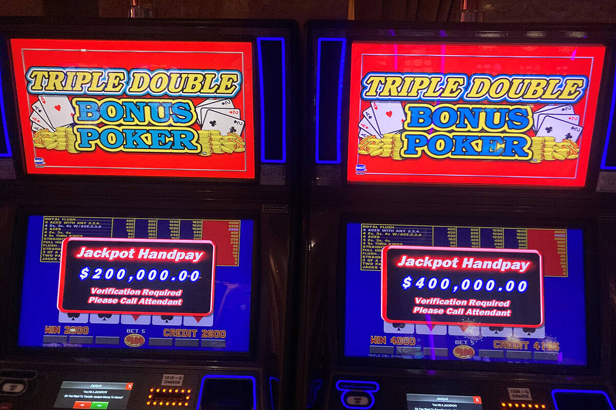 1.3 million in jackpots hit at Caesars properties on Las Vegas Strip