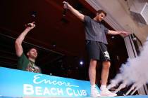 The Grammy Award-winning duo The Chainsmokers are shown at Encore Beach Club at Wynn Las Vegas ...