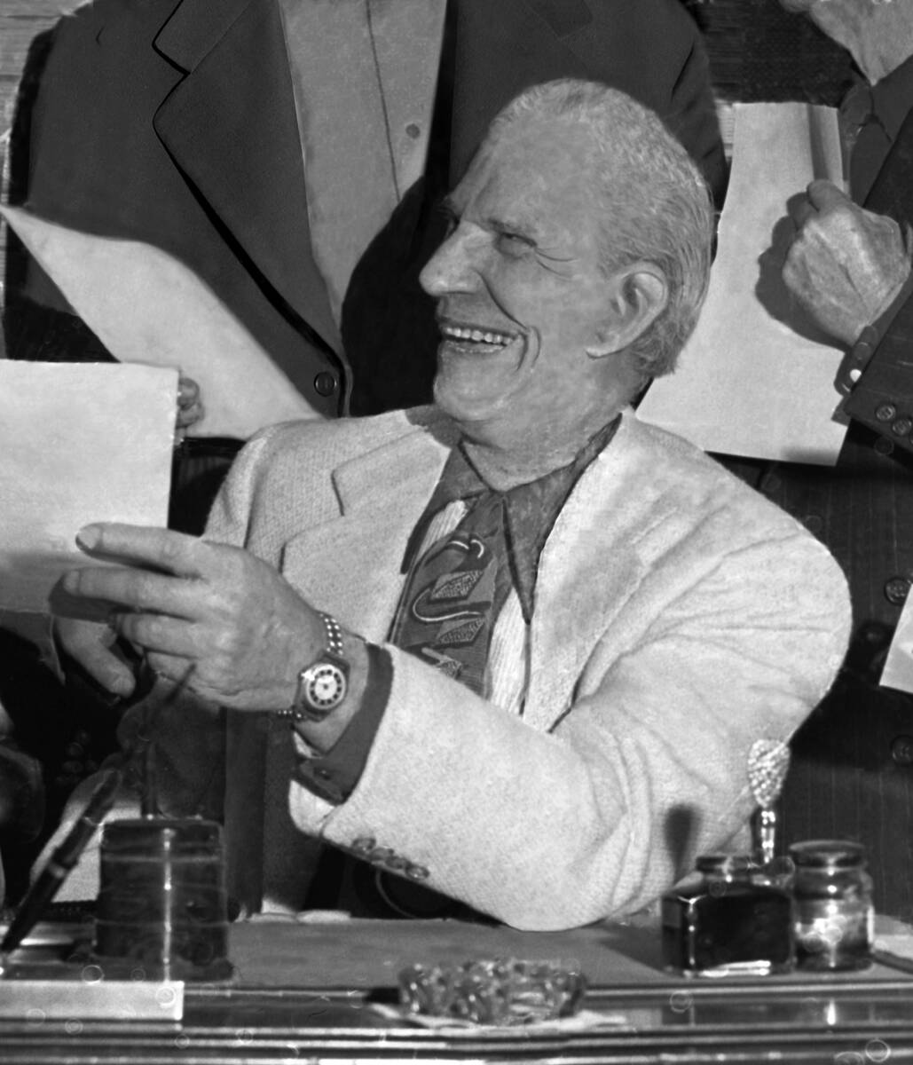 Las Vegas casino owner Guy McAfee is shown in this courtesy photograph from March 1, 1951.