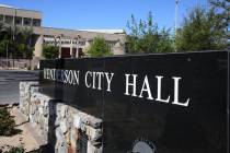 Henderson City Hall. (Bizuayehu Tesfaye/Las Vegas Review-Journal) @bizutesfaye