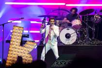 Brandon Flowers of The Killers seen at KAABOO Texas at AT&T Stadium on Friday, May 10, 2019, in ...