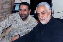 This undated picture released by Hezbollah Military Media, shows senior Hezbollah commander Wis ...