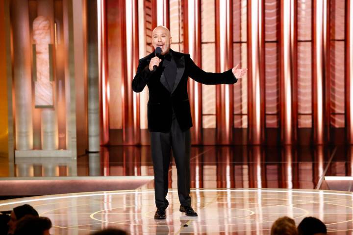 This image released by CBS shows host Jo Koy during the 81st Annual Golden Globe Awards in Beve ...