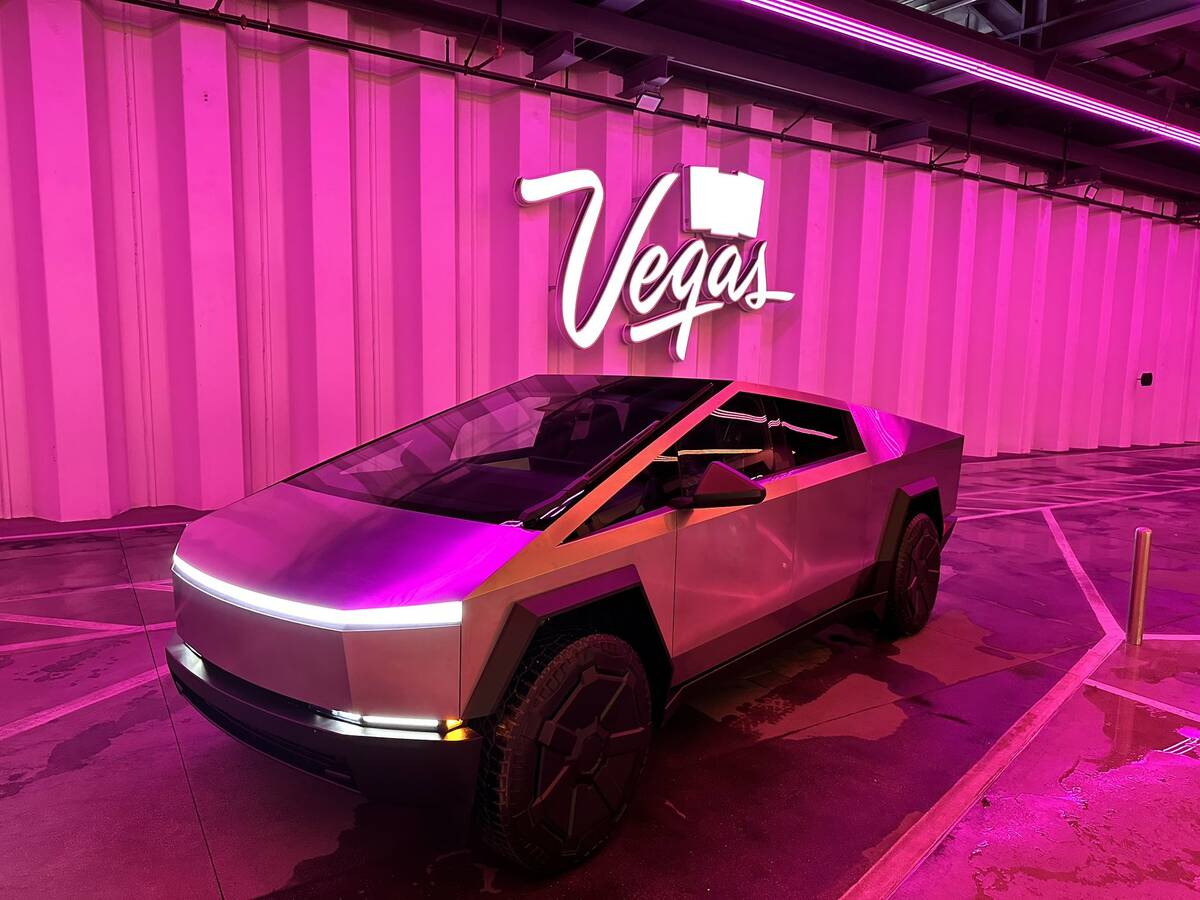 A Tesla Cybertruck seen inside Boring Company's Vegas Loop. (Boring Co. via X)