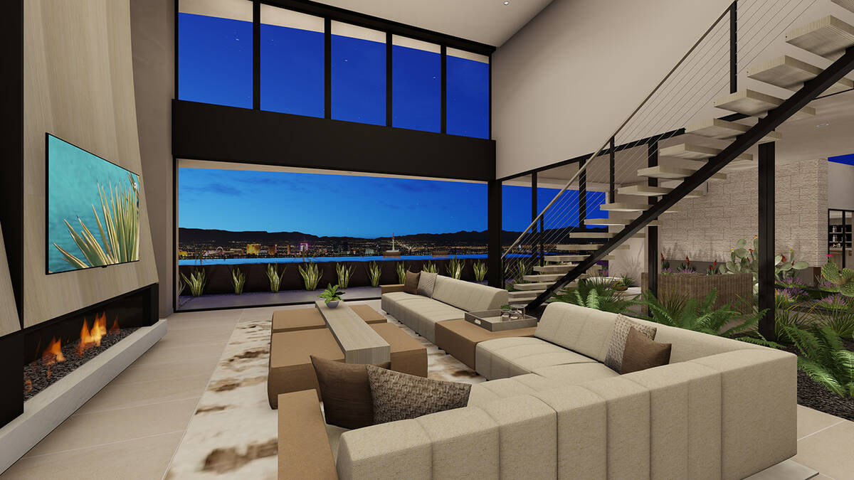 The $13.9 million Ascaya home that is under construction will showcase sweeping views of the St ...