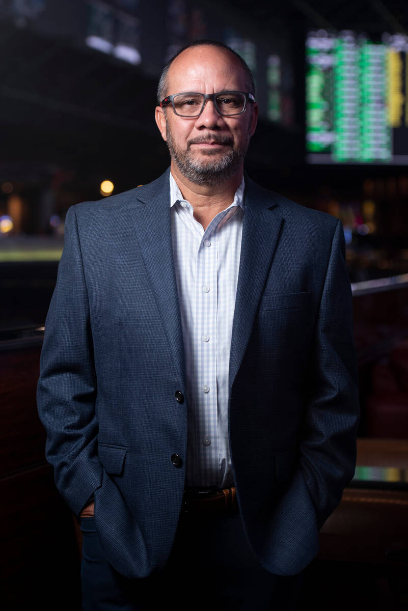 Jay Kornegay, vice president of the Westgate SuperBook, poses for a portrait on Tuesday, Aug. 1 ...