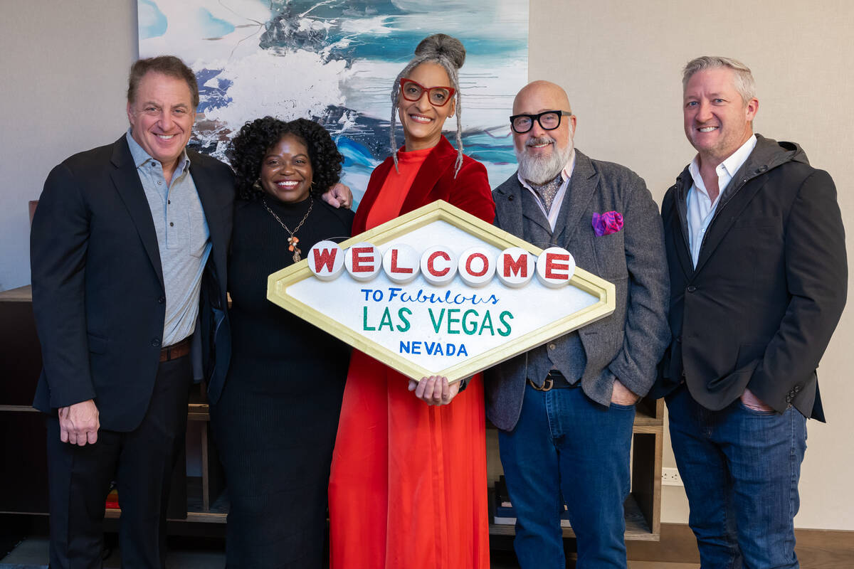 From left, celebrated chefs Mark Bucher, Lasheeda Perry, Carla Hall, Andrew Zimmern and Tim Lov ...