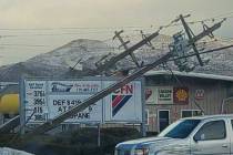 Power lines in many parts of Northern Nevada are down after high winds this weekend. (NV Energy)
