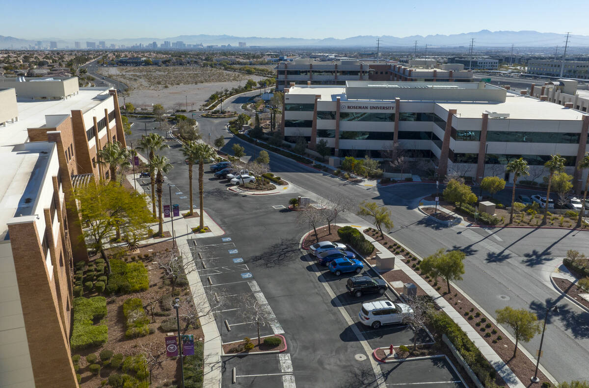 Roseman University Summerlin campus is shown on Tuesday, Jan. 16, 2024, in Las Vegas. (Bizuayeh ...