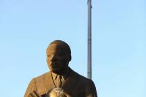 A statue of Dr. Martin Luther King Jr. in North Las Vegas. Las Vegas Review-Journal