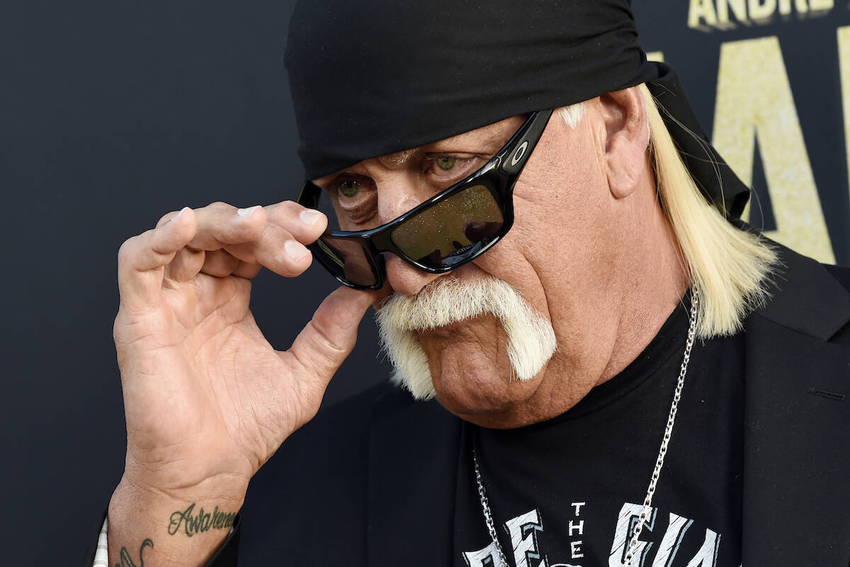 Professional wrestler Hulk Hogan poses for photographers on March 29, 2018, in Los Angeles. The ...