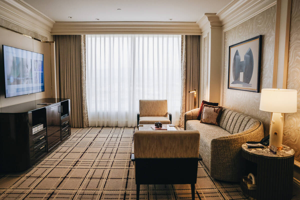 A Bellagio Suite is seen inside the Bellagio on Wednesday, Jan. 17, 2024, in Las Vegas. (Madeli ...