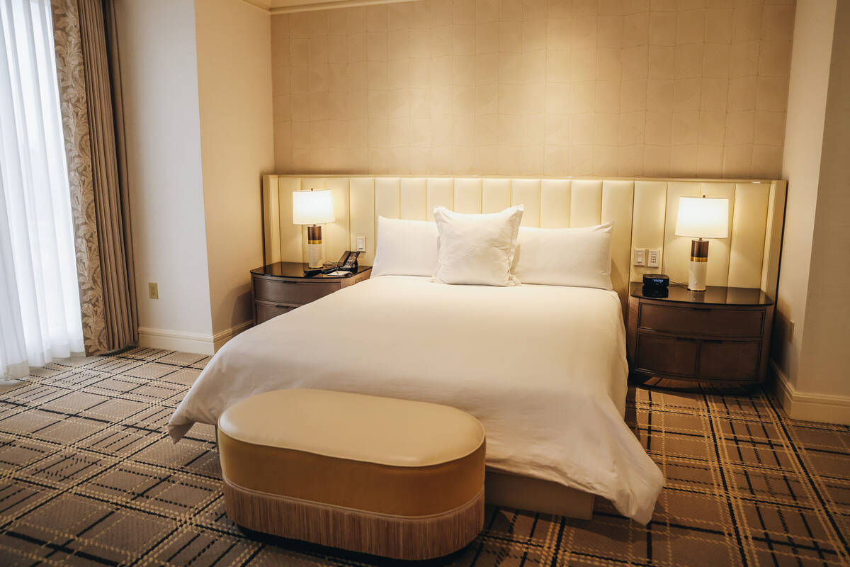 A Bellagio Suite is seen inside the Bellagio on Wednesday, Jan. 17, 2024, in Las Vegas. (Madeli ...