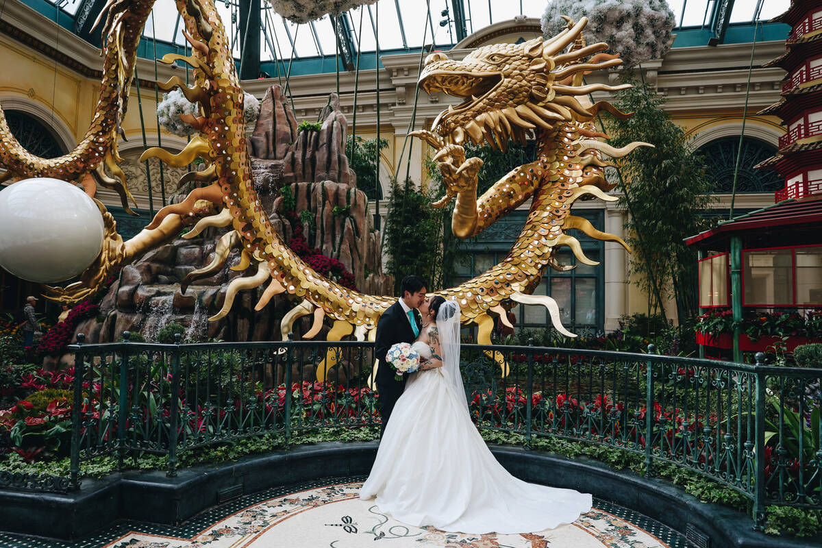 PHOTOS: Bellagio opens new garden exhibit inspired by Chinese Lunar New Year