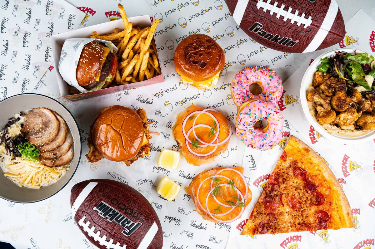 For Super Bowl 2024, Proper Eats Food Hall in Aria Resort on the Las Vegas Strip is offering an ...