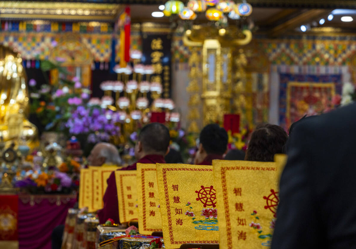 Colorful decorations are present everywhere during the opening ceremony of the Benevolence Temp ...