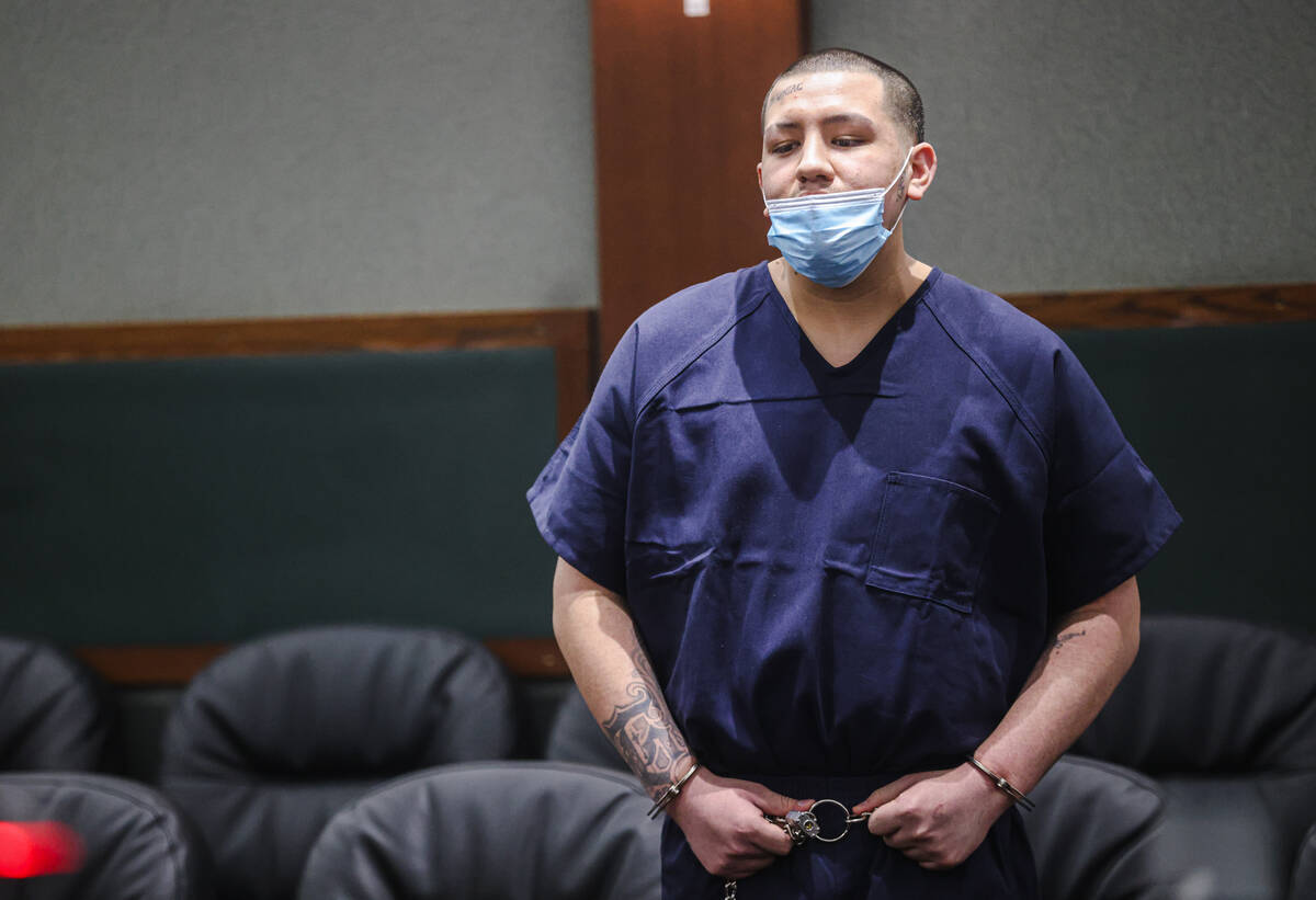 Ruben Robles, who pleaded guilty to second-degree murder for a 2022 shooting at the Fremont Str ...