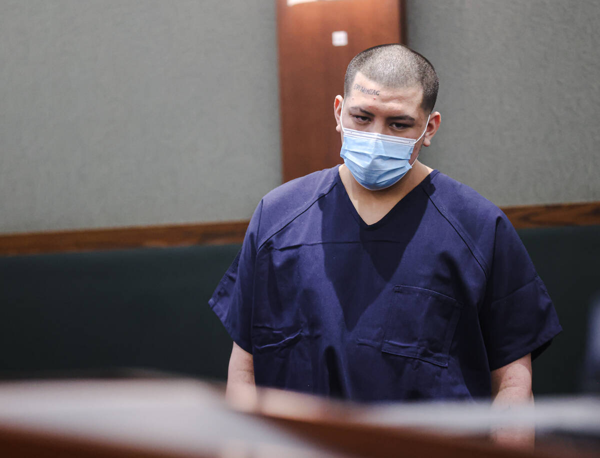 Ruben Robles, who pleaded guilty to second-degree murder for a 2022 shooting at the Fremont Str ...