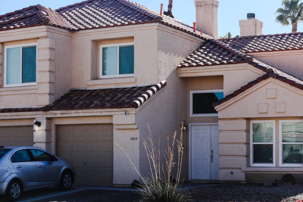 The former home of Mario Leon in Las Vegas on Jan. 14, 2024. (Rachel Aston/Las Vegas Review-Jou ...