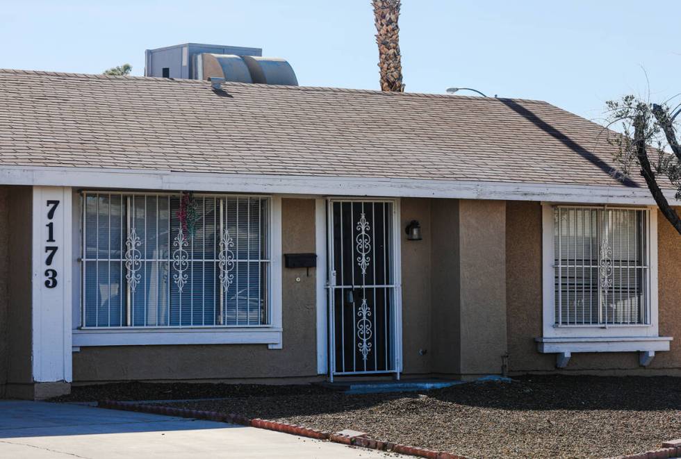 The former home of Louise Williams in Las Vegas, Sunday, Jan. 14, 2024. (Rachel Aston/Las Vegas ...