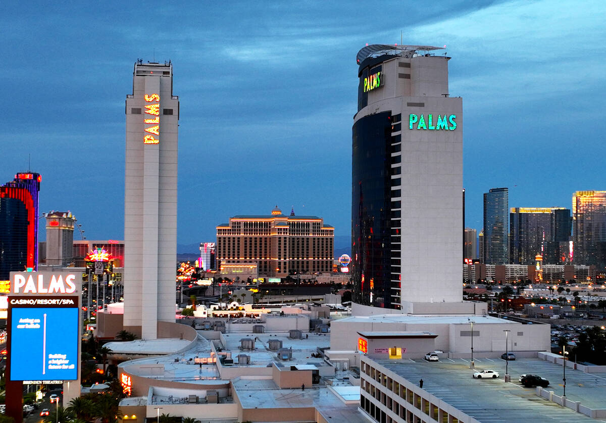 The Palms is pictured in this file photo from Wednesday, April 27, 2022, in Las Vegas. (Bizuaye ...
