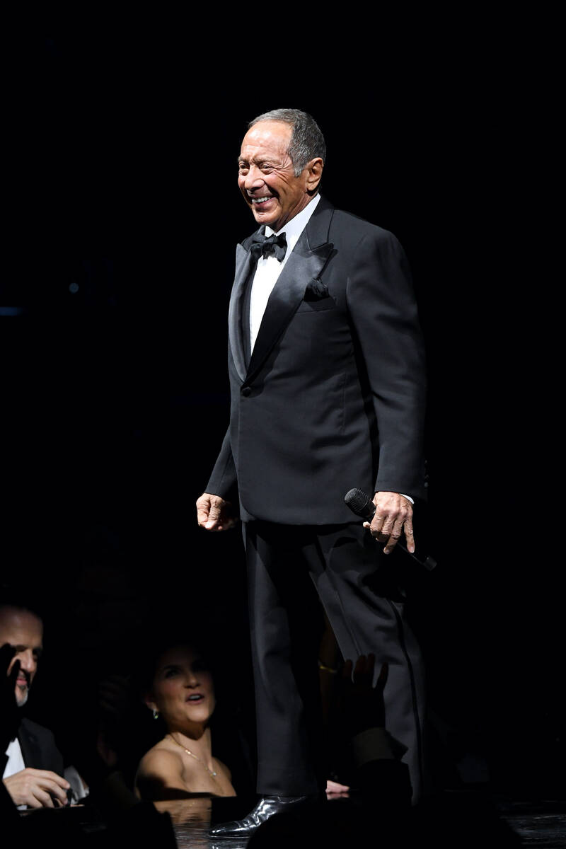 Paul Anka performs onstage during the Fontainebleau Las Vegas Star-Studded Grand Opening Celebr ...