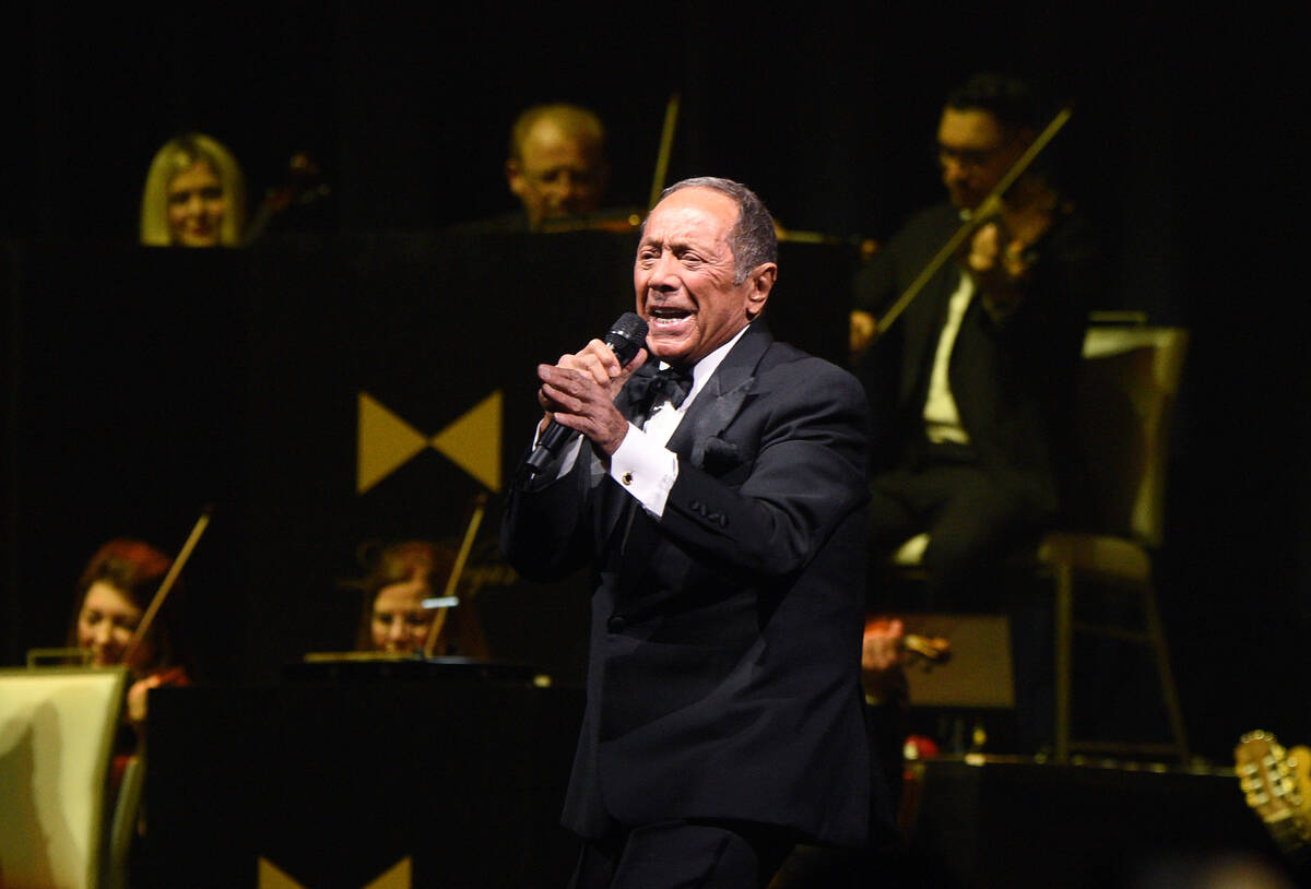 Paul Anka performs onstage during the Fontainebleau Las Vegas Star-Studded Grand Opening Celebr ...