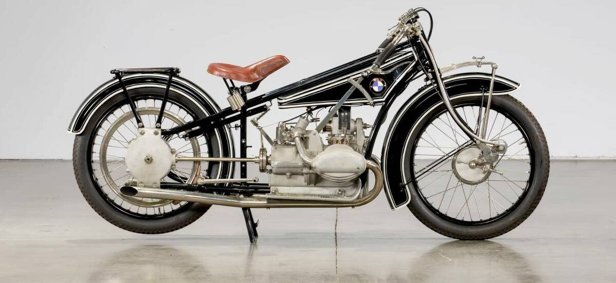 This 1925 BMW R37 motorcycle will be for auction at motorcycle auction held by Mecum Auctions a ...
