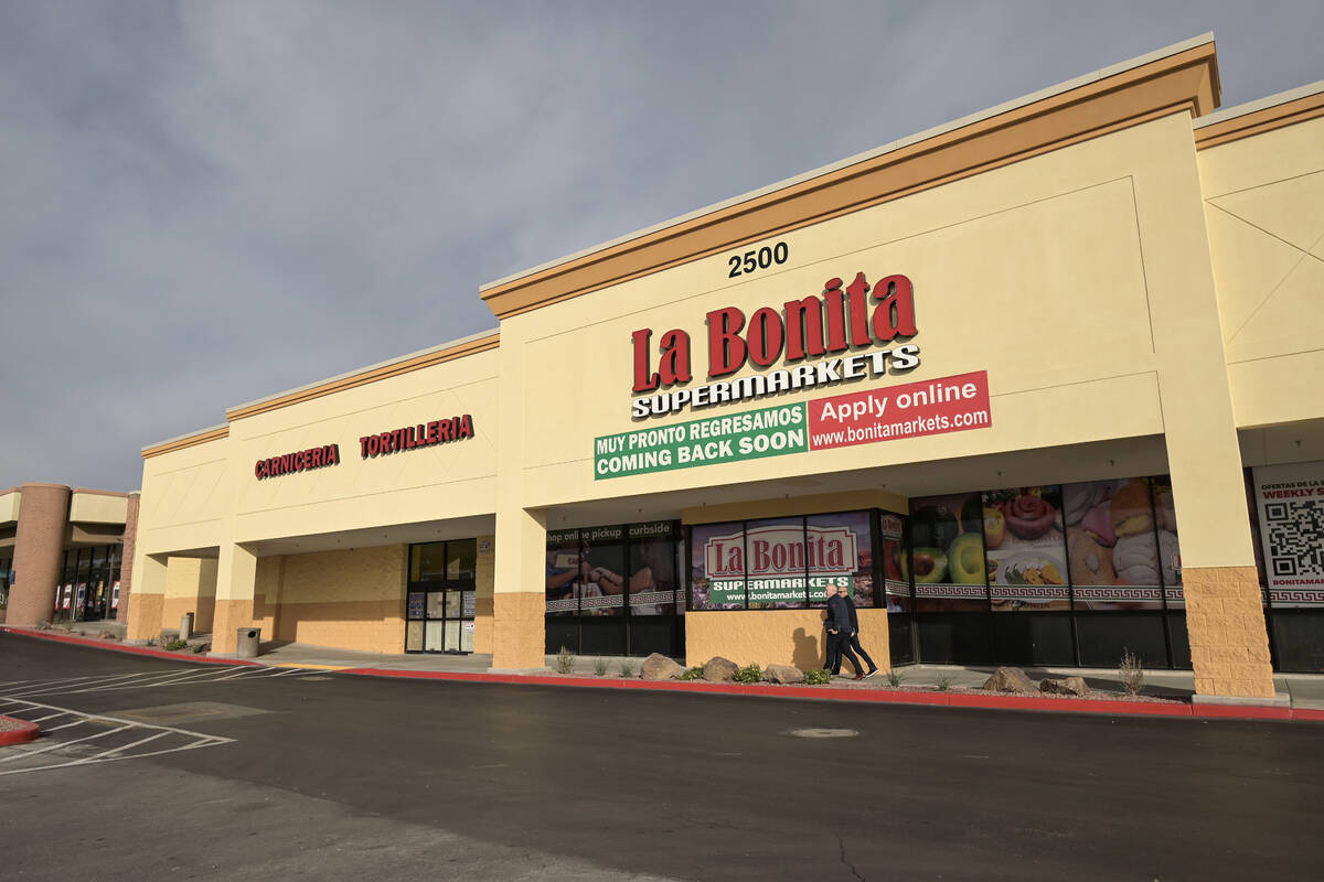 The La Bonita supermarket located in the Francisco Center at Desert Inn Road and Eastern Avenue ...