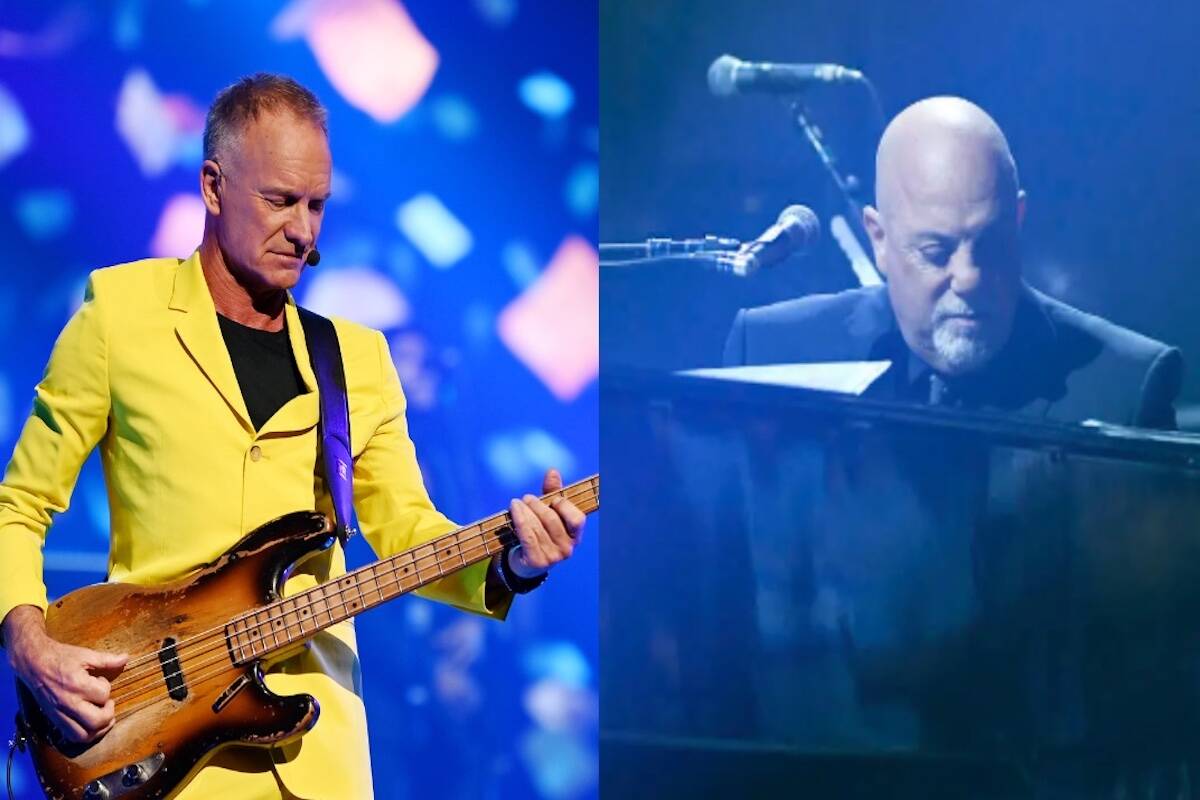 Sting (left: Credit- Denise Truscello/Getty Images for Caesars Entertainment) and Billy Joel (r ...
