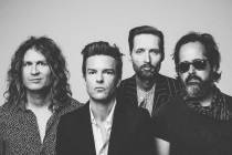 The Killers' lineup for the band's residency at the Colosseum at Caesears Palace, from left: Br ...