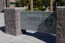 Rancho High School in Las Vegas is seen on Tuesday, Oct. 25, 2022. (Erik Verduzco/Las Vegas Rev ...
