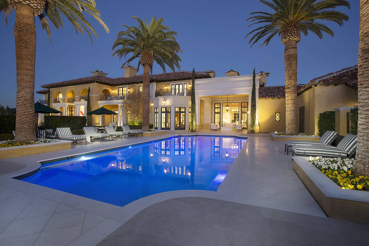 Steve Wynn's former Summerlin mansion as pictured in 2021. (Photo: Corcoran Global Living)