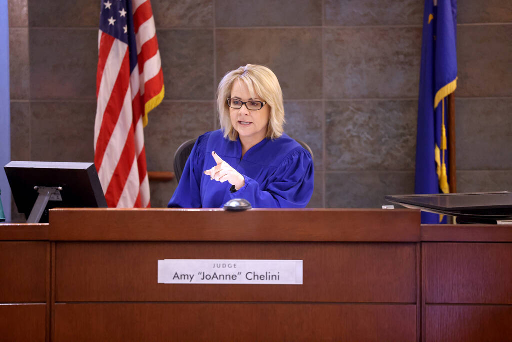 Las Vegas Justice of the Peace Amy Chelini dismisses the case against Kristan Nigro, a kinderga ...
