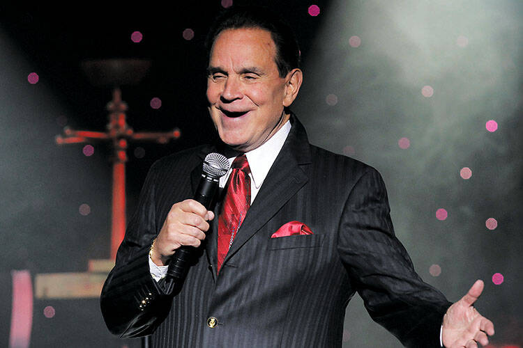 Rich Little, seen performing at the Riviera, received a compliment from Nancy Reagan in 1981 fo ...