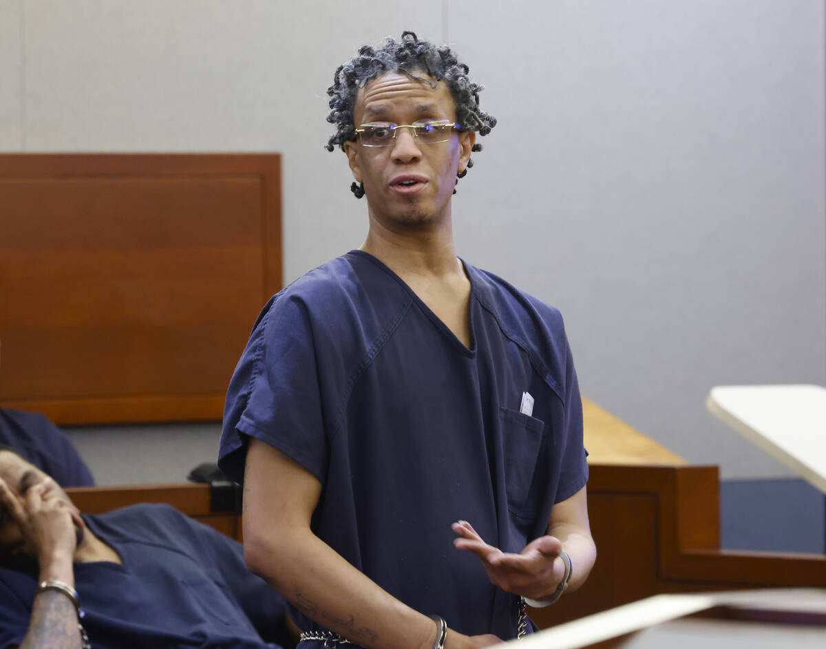 Omar Talley, who was convicted in October for killing two women in a shooting near the strip in ...