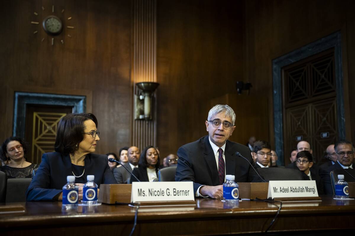 Circuit Court Judge Nominee Adeel Abdullah Mangi testifies during a Senate Judiciary Committee ...