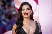 America Ferrera poses for photographers upon arrival at the premiere of the film 'Barbie' on We ...