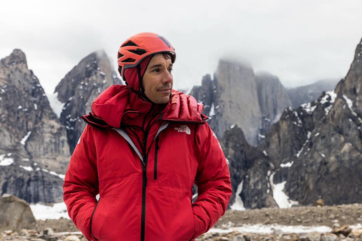 Alex on the glacier. (photo credit: National Geographic/Matt Pycroft)
