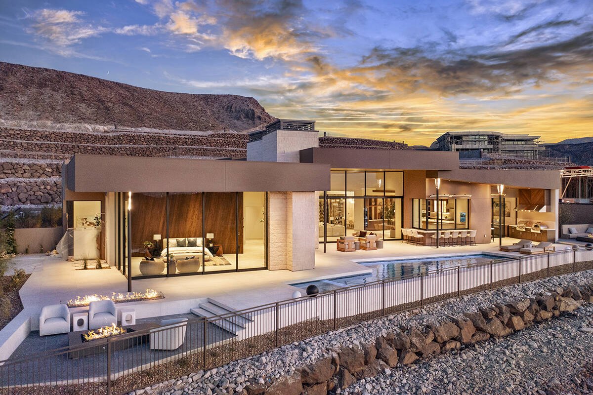 Sun West Custom Homes built the New American Home in Ascaya in Henderson. The official unveilin ...
