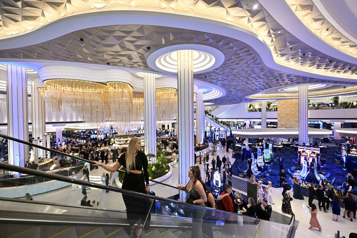 A view of the atmosphere during the Fontainebleau Las Vegas Star-Studded Grand Opening Celebrat ...