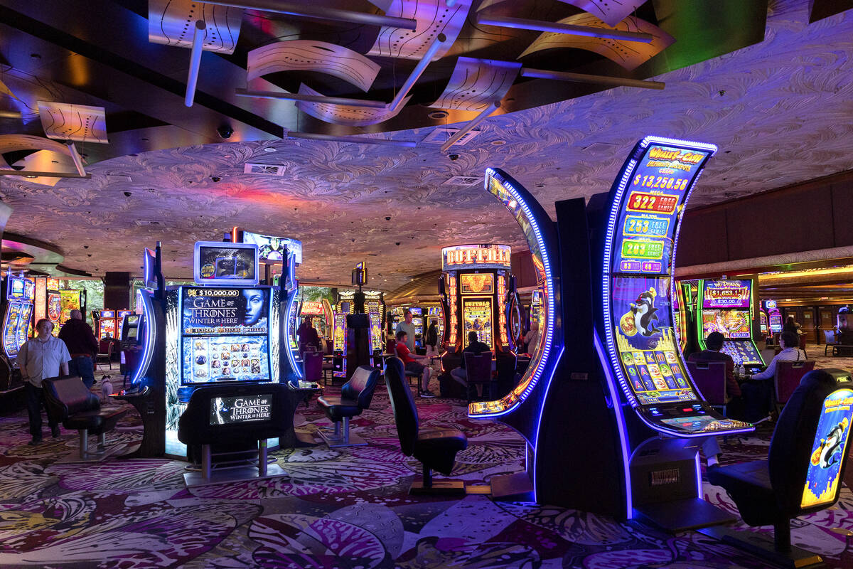 The casino floor at The Mirage on Wednesday, March 22, 2023, in Las Vegas. (Ellen Schmidt/Las V ...