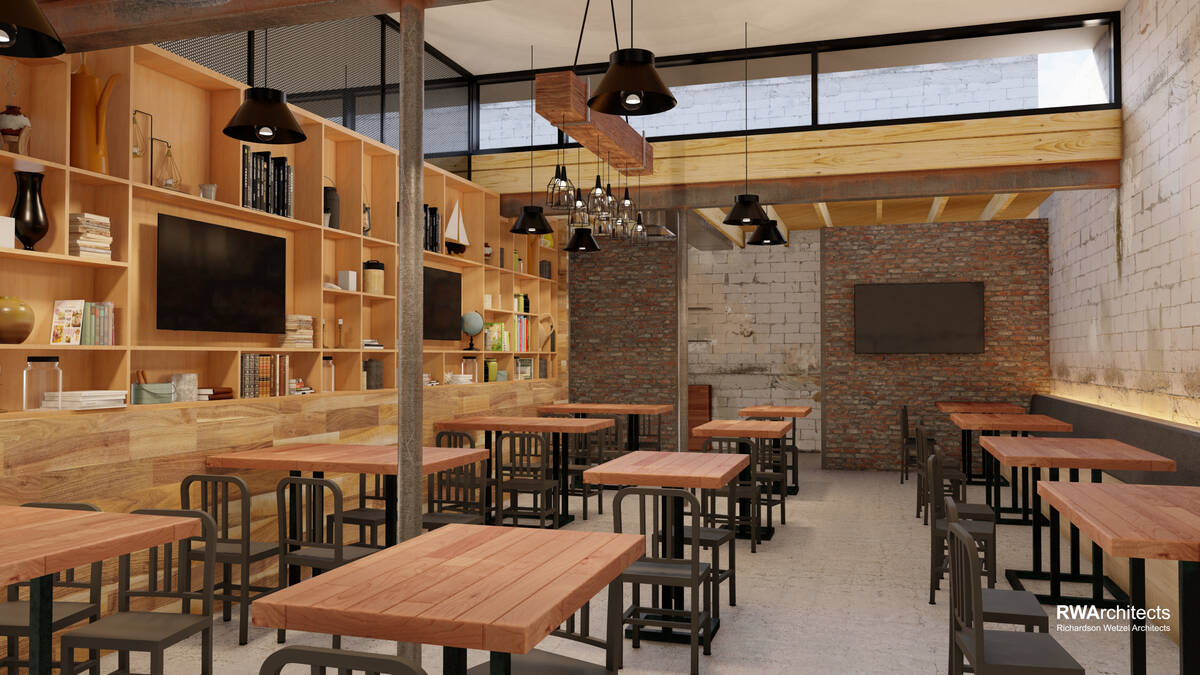 A private dining room rendering of the Nacho Daddy opening Feb. 9, 2024, on North Fourth Street ...