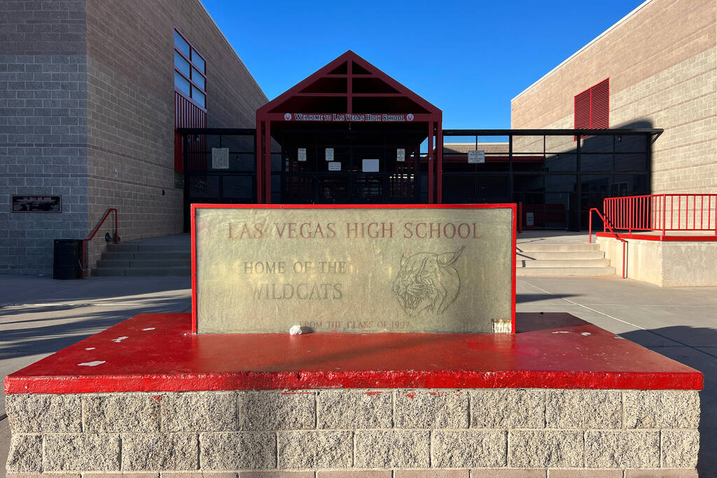 Las Vegas High School Monday, Feb. 7, 2022. (K.M. Cannon/Las Vegas Review-Journal) @KMCannonPhoto