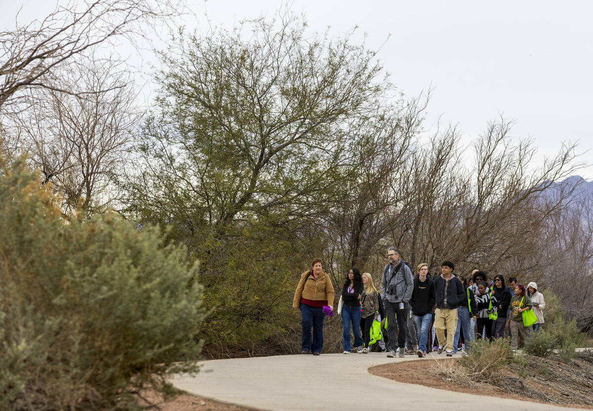 Students from Durango, Valley and Advanced Technologies Academy high schools take a tour of the ...