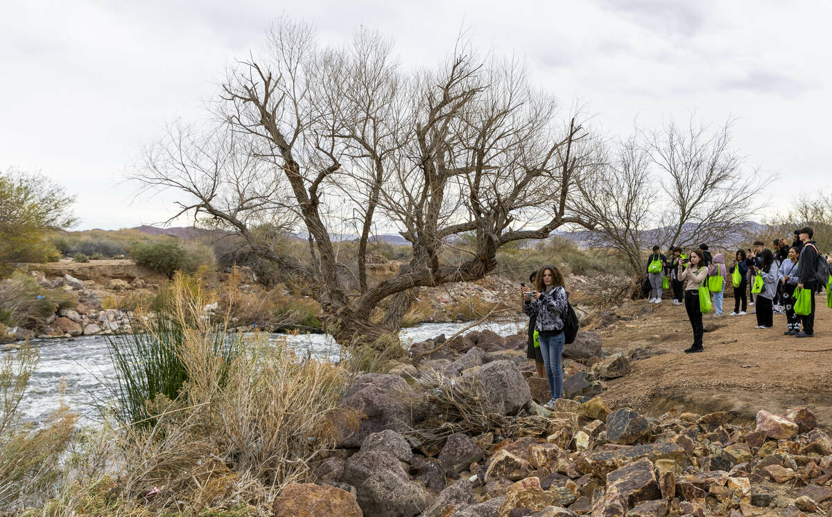 Students from Durango, Valley and Advanced Technologies Academy high schools take a tour of the ...